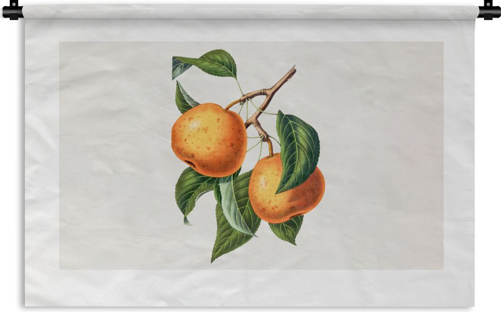 MuchoWow Wandteppich Wandbehang Orange - Blatt - Pflanze 60x40 cm Tapisserie Dekoration Wandtuch - Wanddekorationen