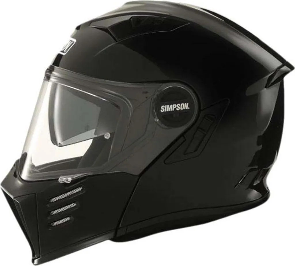 Casque de Moto Modulable Simpson Darksome Solid 06 Noir Mat XL 62 - 2