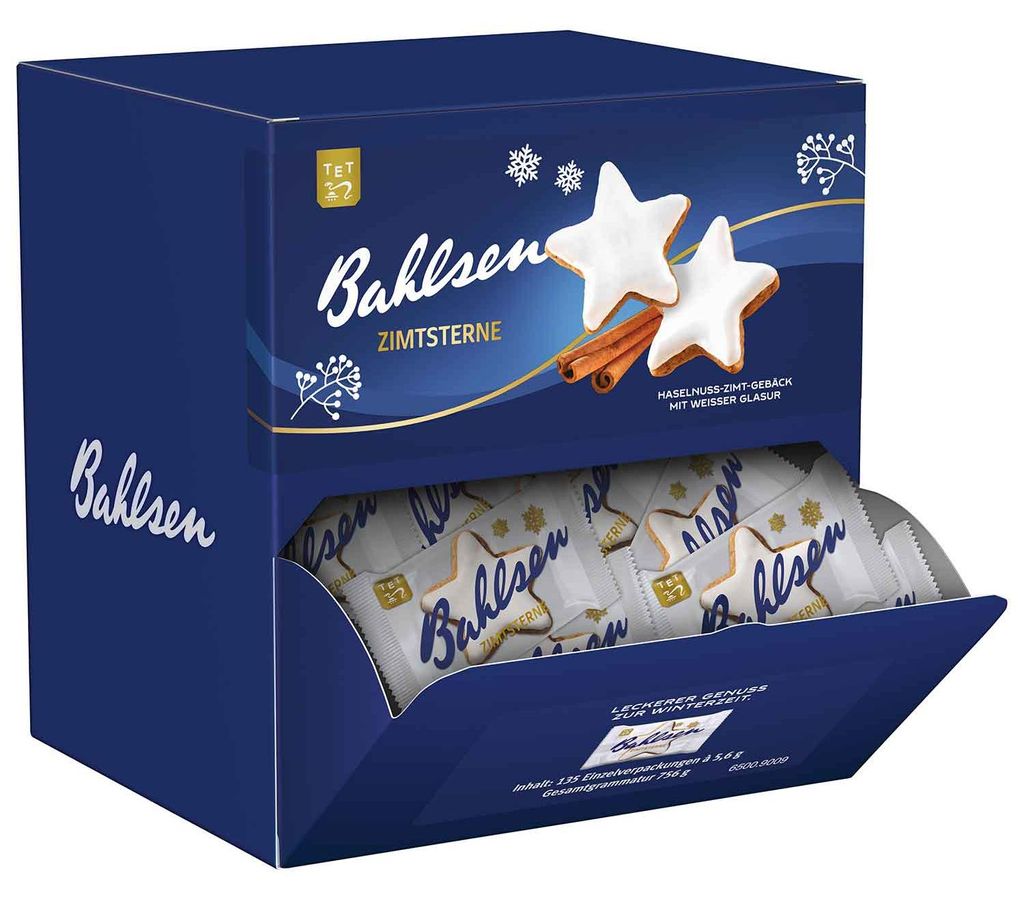 Bahlsen Zimtsterne 135er Produktbild  KI-generiertes Bild