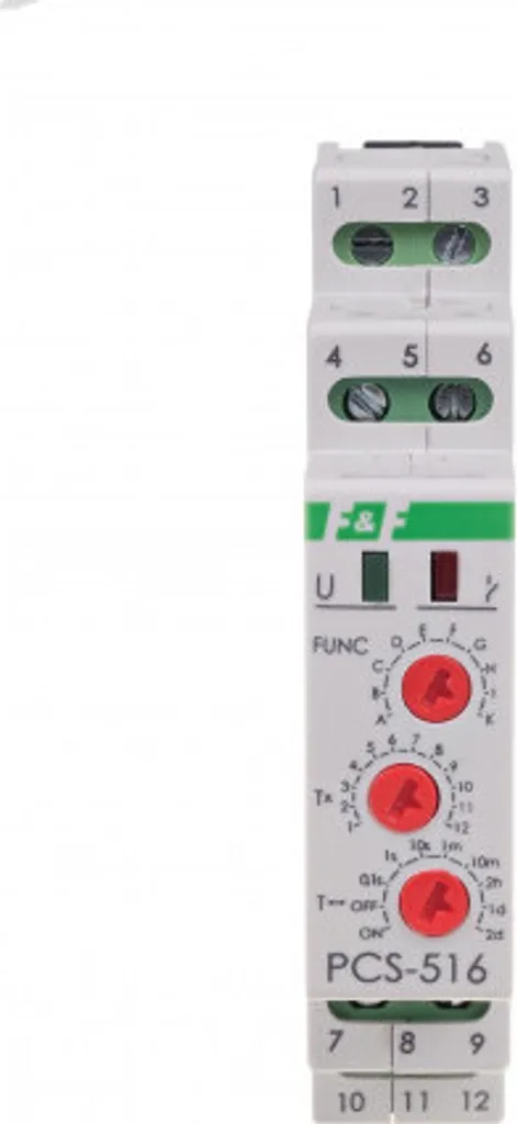 Relais temporisé modulaire PCS-516 DUO rail DIN pour tableau électrique
