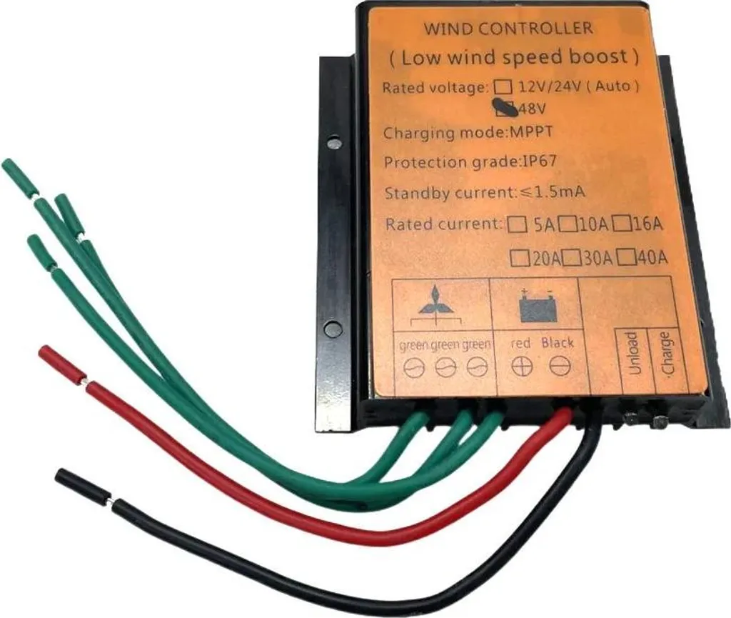 Analisi Regolatore Eolico MPPT 48V 30A IP67 - Test e Prestazioni
