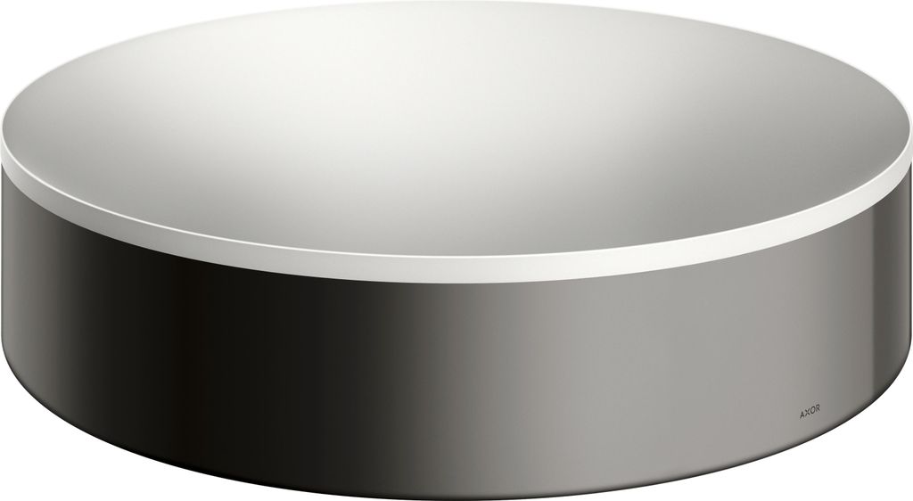 Aufsatzwaschtisch AXOR Suite Basins & Bathtub rd 40cm pol. bl c polished black chrome