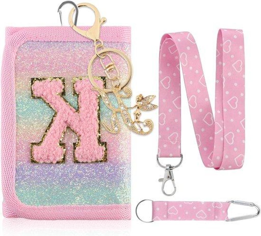Girltasche für Mädchen - Schule und Reisen - mit Schlüsselanhänger - 12x8x2,5CM - Rosa