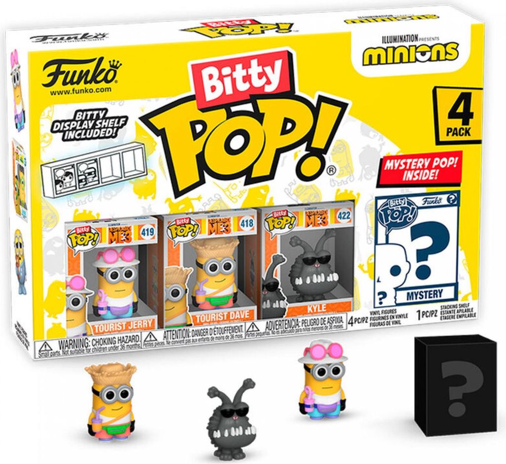 Minions Bitty POP! Vinyl Figuren 4er-Pack Young Gru 2,5 cm Produktbild 