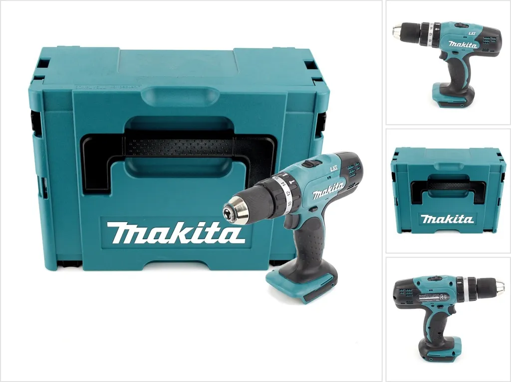 Makita DHP453ZJ Perceuse 18V Percussion 42Nm compacte en mallette Makpac