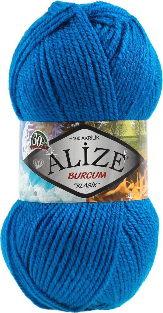 100g Strickgarn Strickwolle Alize Burcum uni / einfarbig, wähle deine Farbe
