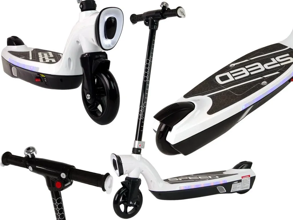 Scooter électrique Kl-168 Blanc : e-scooter urbain pliable et léger