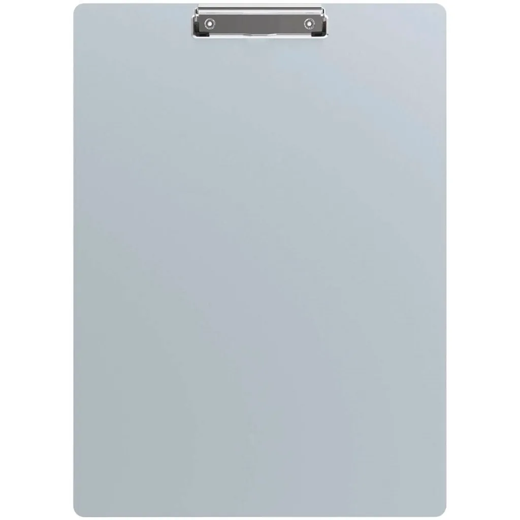 Planchette aluminium A3 verticale avec pince puissante finition argent