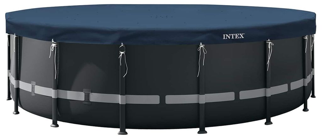 Intex 28084 Pool Abdeckplane rund 488 cm Deluxe mit 20cm Produktbild 