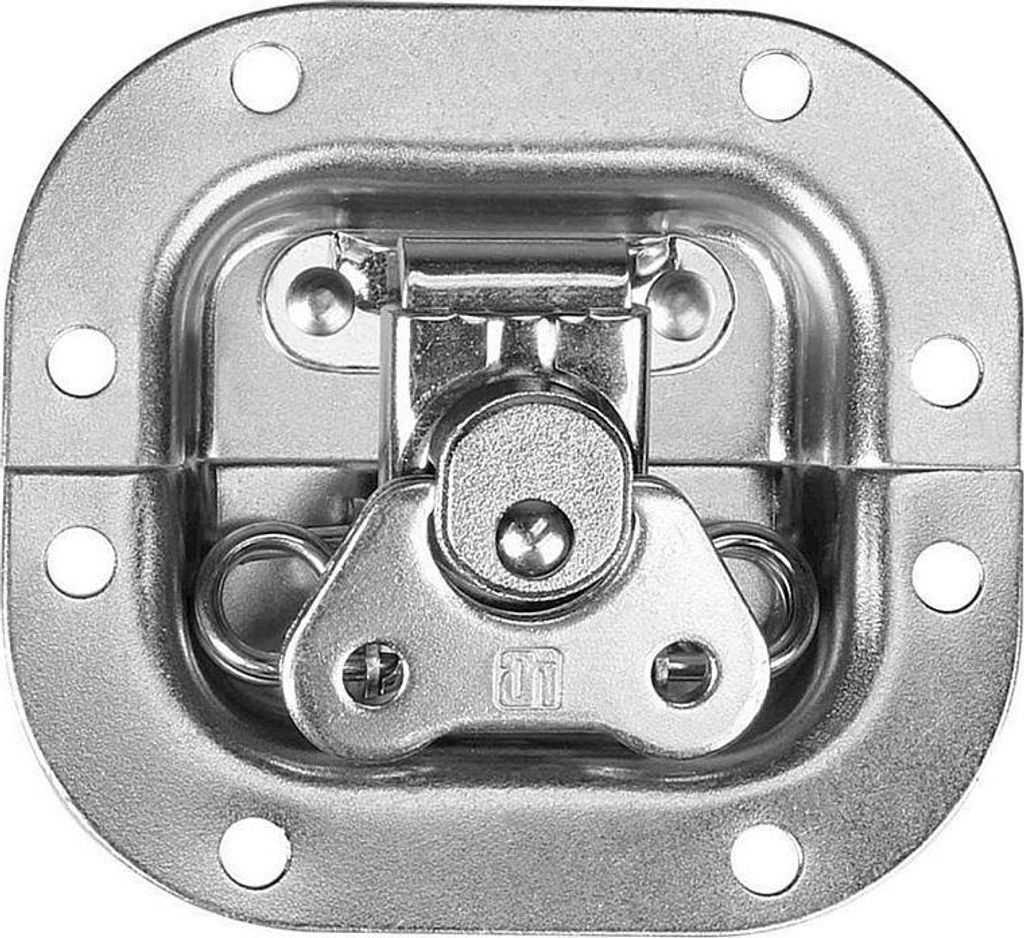 Adam Hall Hardware 17373 S - Butterfly Verschluss klein gefedert in kleiner Schale 10 mm tief