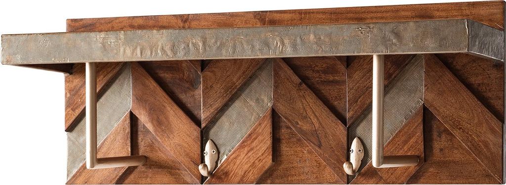 home24 Wandgarderobe - Akazie Massiv / Metall