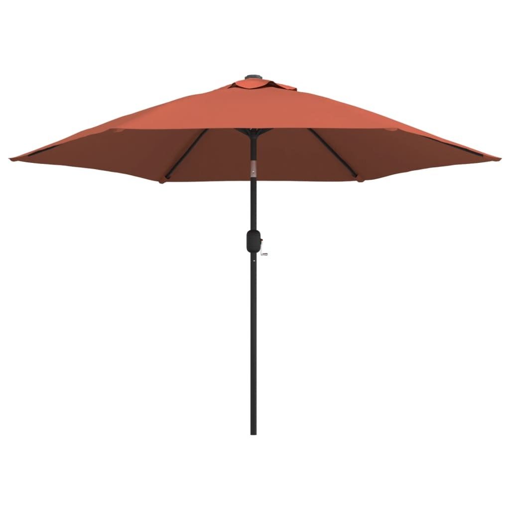 vidaXL Sonnenschirm mit Metall-Mast 300 cm Terrakotta