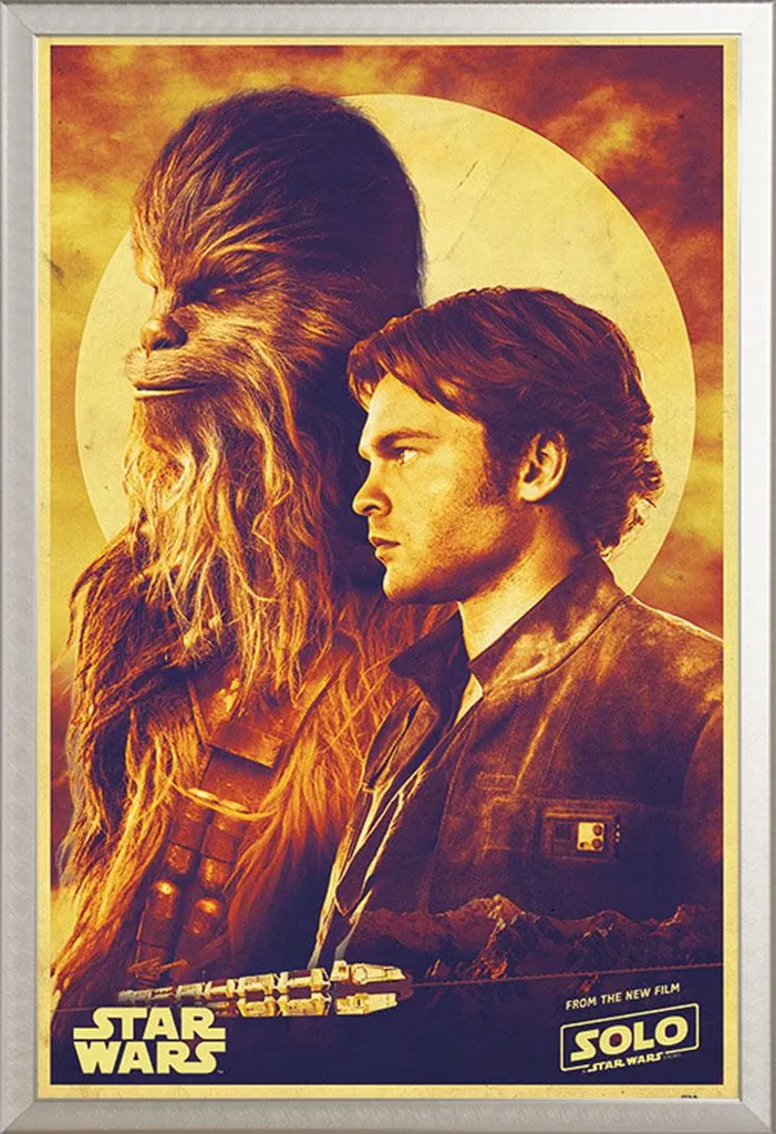 Protégez votre Poster Solo Star Wars avec ce Cadre Shinsuke Alu Argenté