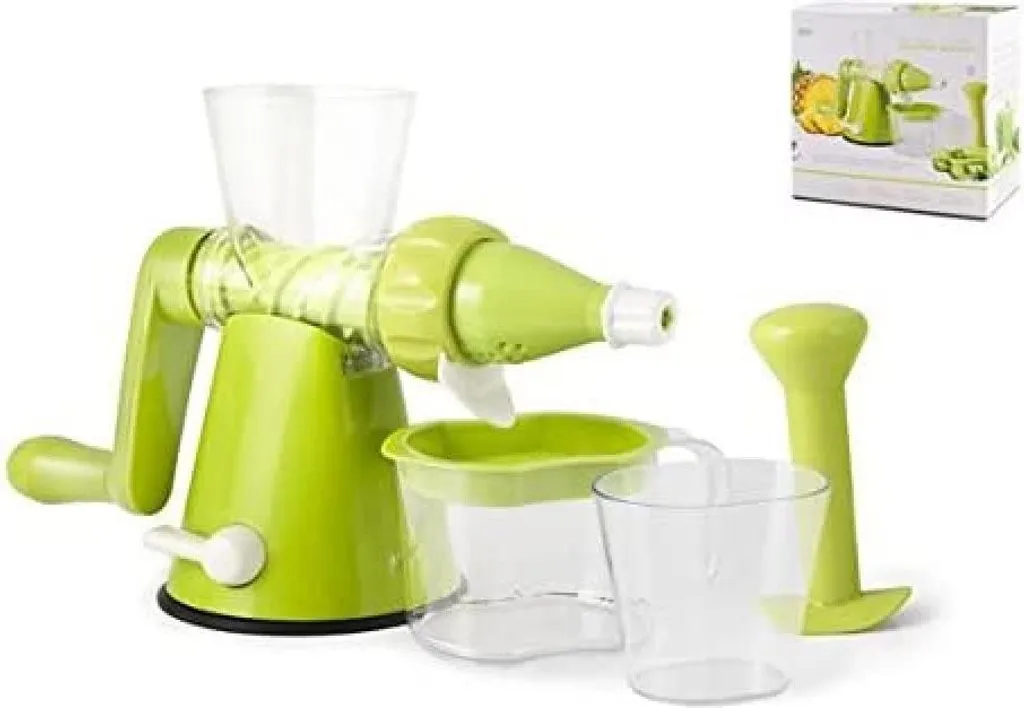 Extracteur manuel de jus H&H vert en plastique pour vos salades