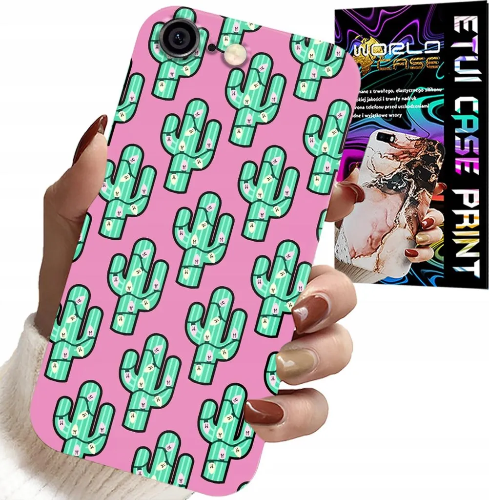 Cover iPhone 6S Cactus Rosa: Protezione Resistente con Stile Foil