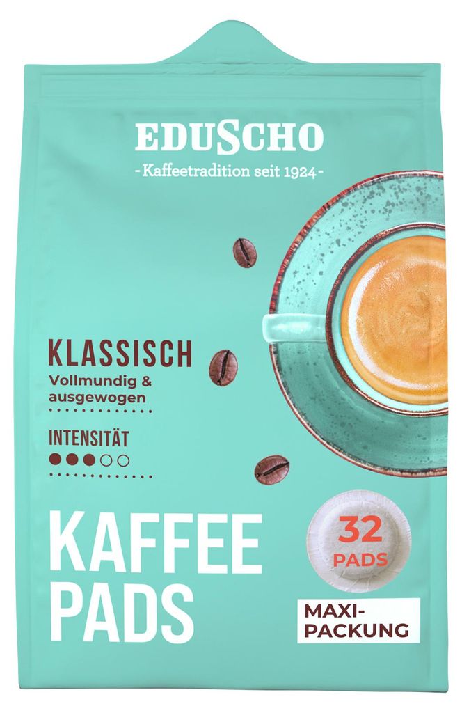 Eduscho, dosettes de café, classique, 32 dosettes. Goût Image du produit 