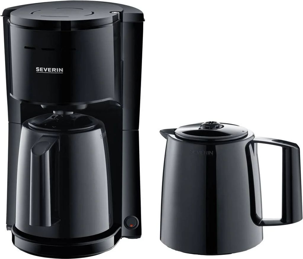 Severin KA 9307, Kávovar, Mletá káva, 1000 W, Čierna Obrázok produktu 