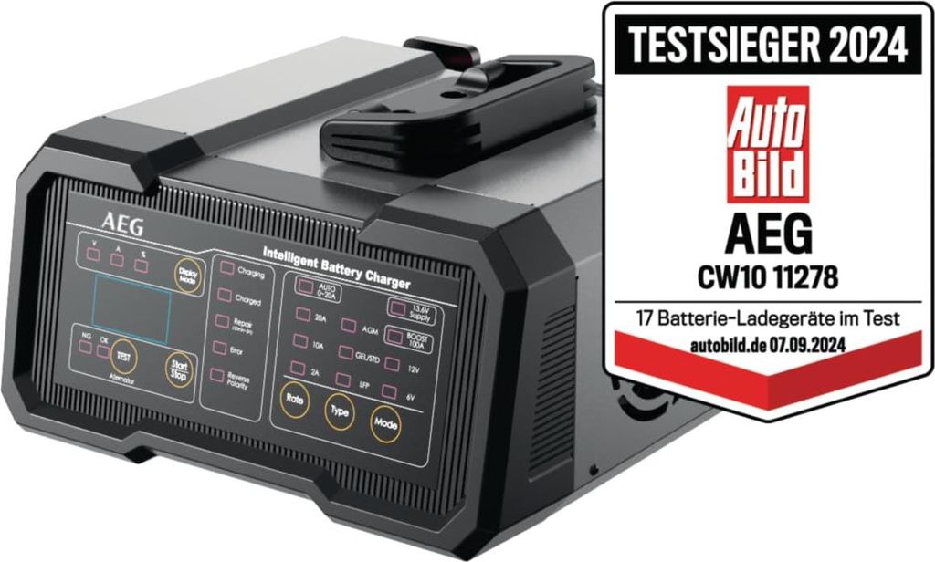 AEG CW10 Batterieladegerät für 6V und 12V Batterien mit Produktbild 