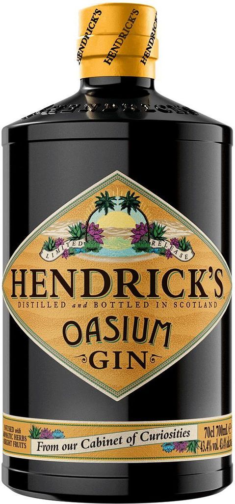 Hendrick ́s Oasium Gin, Limited Release, 70cl - mit aromatischen Kräuternoten und spritzigen Zitrusaromen - ein milder und erfrischend einzigartig...