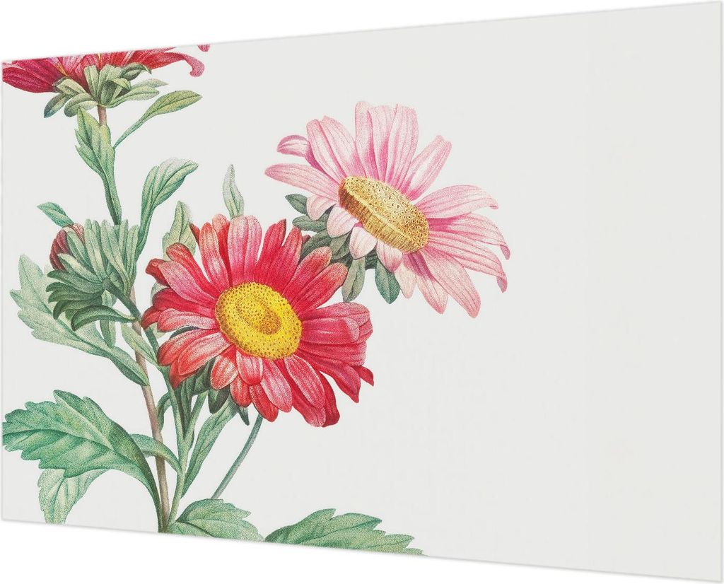 Wandtapete - Dekorative Tapete für Wohnzimmer - Tapetenfolie für Wanddekoration - 152x104 cm - Zarte Blüten