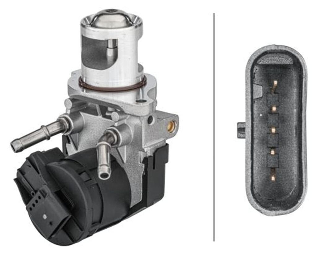 HELLA 6NU 014 864-681 AGR-Ventil - elektrisch - 5-polig - mit Dichtung