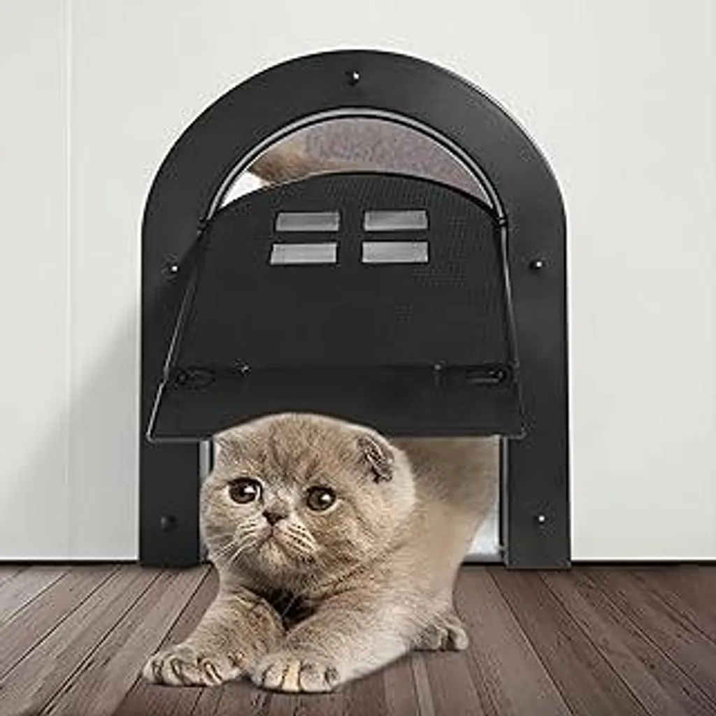 Gattaiola Interna Wordcam Nera - Design Discreto per Gatti fino a 9kg