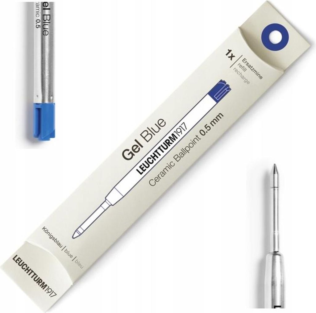 LEUCHTTURM1917 Gelstiftmine 0,5 mm Drehgriffel BLAU