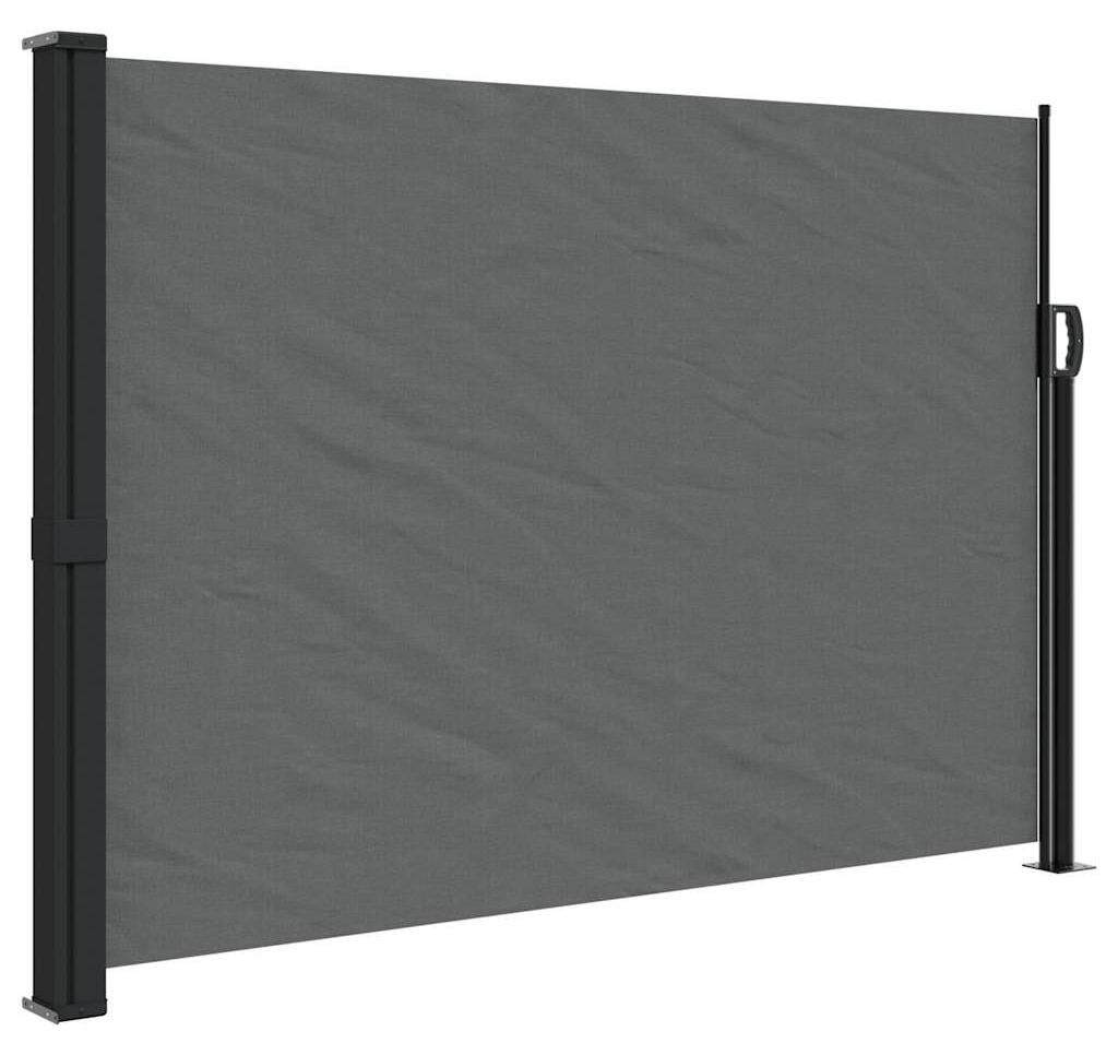 vidaXL Ausziehbare Seitenmarkise Anthrazit 140x500 cm