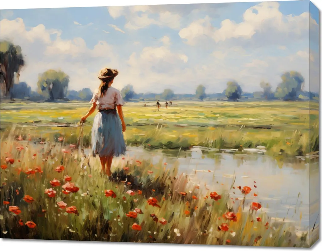 Image Tranquillité rurale 90x70 cm - Habiller un Grand Mur Vide