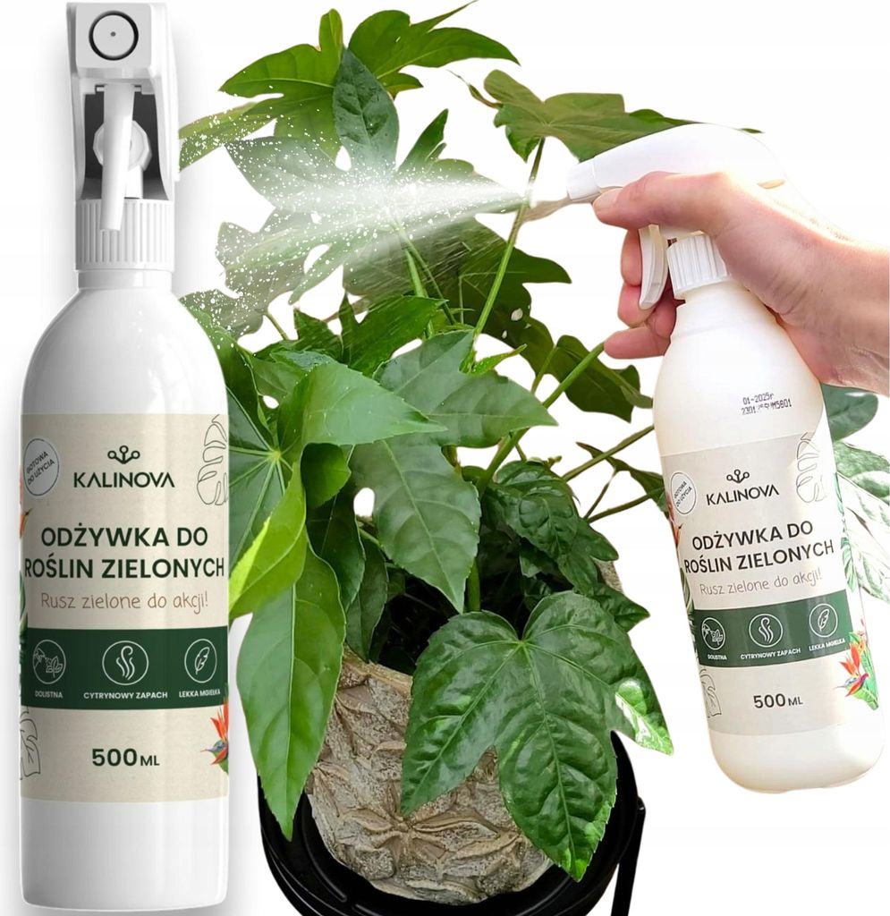 Kalinova | Blattdünger Spray - 500ml - für grüne Pflanzen - intensives Wachstum - einfacher Gebrauch