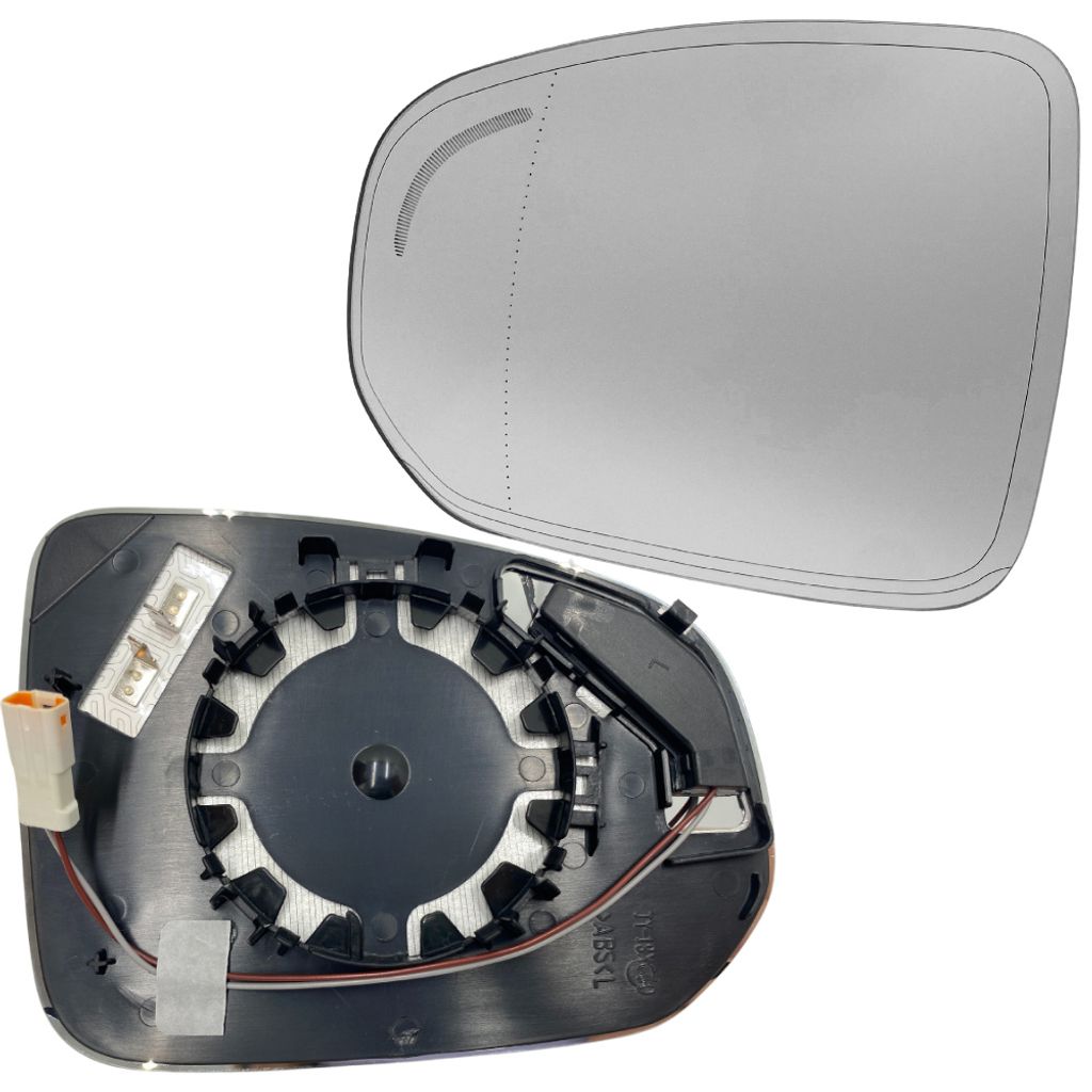BILMAX Links Außenspiegelglas Ersatz für Volvo XC60 2017-2022, Beheizbar, Blind Spot Assistent (BLIS), mit Trägerplatte (Fahrerseite)