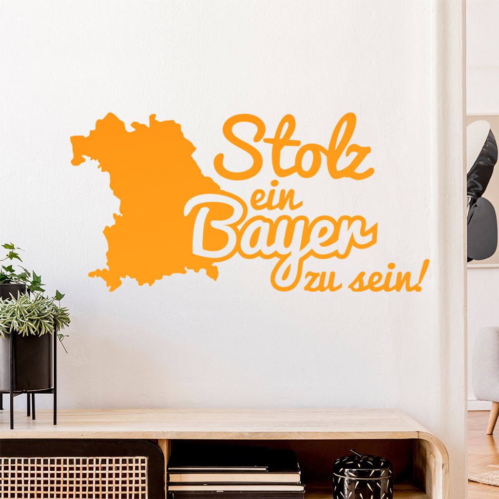 Bayer Bayern Stolz Wandtattoo Wandaufkleber Wall Sticker - Dekoration, Küche, Wohnzimmer, Schlafzimmer, Badezimmer
