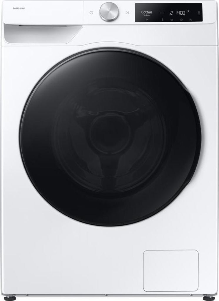 Samsung WD11DG6B85BE, Frontlader, Freistehend, Weiß, Links, Produktbild 