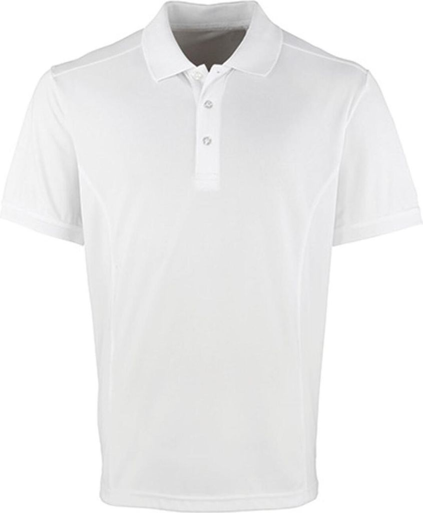 Premier Workwear PR615 | Herren Coolchecker Piqué Polo / Standard 100 - Farbe: White - Größe: XL