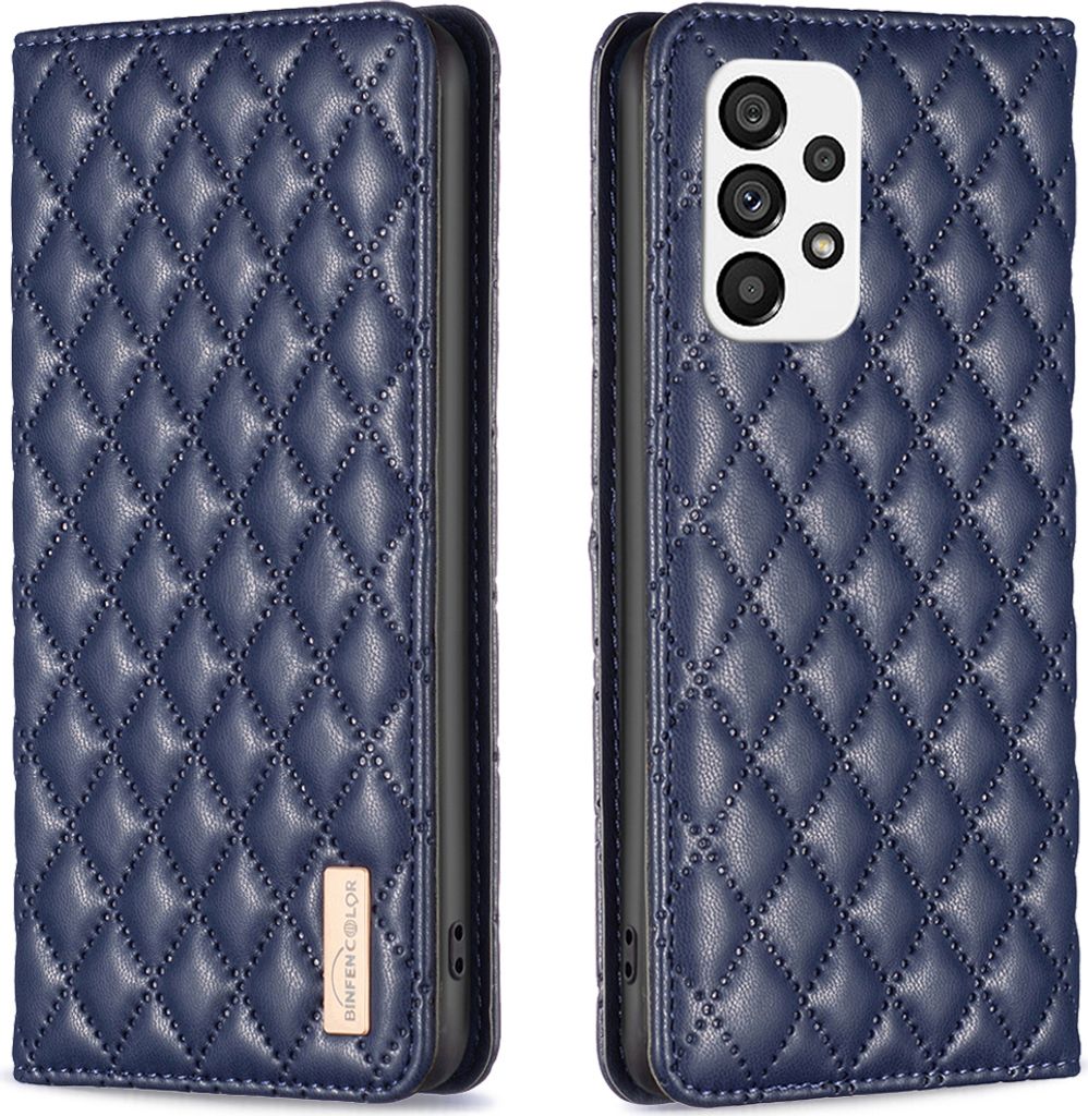 Galaxy A73 5G Hülle, Elegant Bookstyle Flip Leder Kartenfächer Schutzhülle mit Ständer für Samsung Galaxy A73 5G Blau