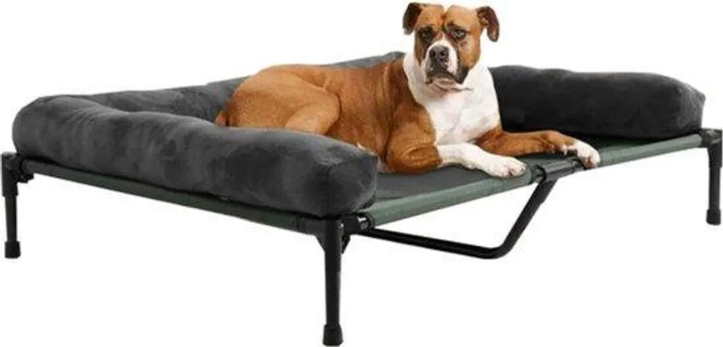 Canapé pivotant pour chiens XXL 110 cm - Panier orthopédique grand confort