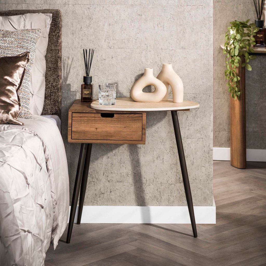 Hoyz Collection – Travino Nachttisch, 1 Schublade rechts – Produktbild 