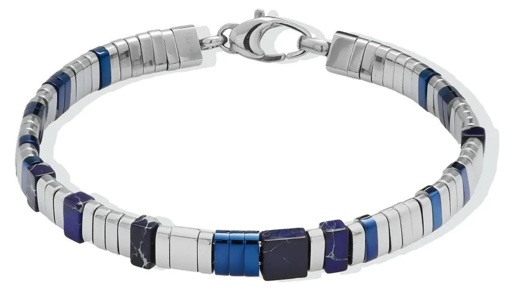 Bracelet de perles pour hommes avec lazurite MLJ577 en pierres naturelles