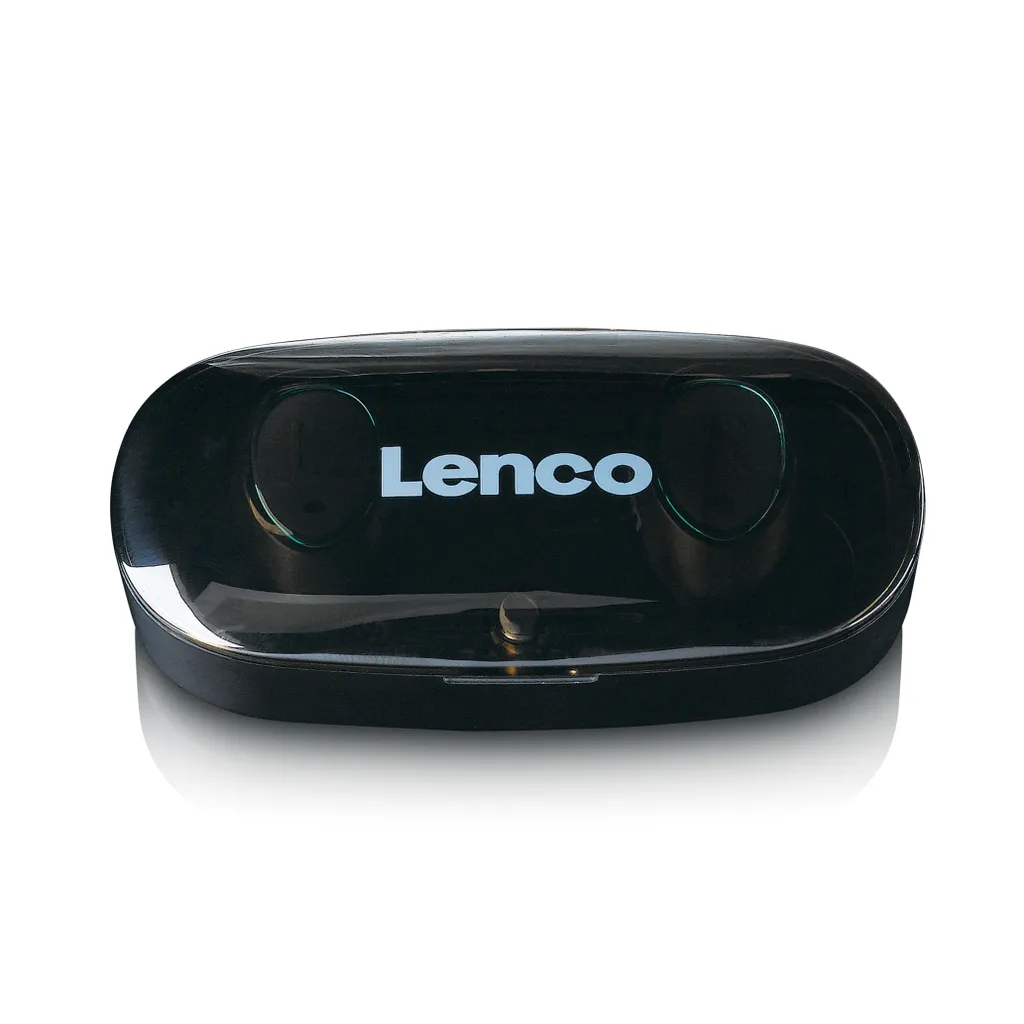Écouteurs Bluetooth Lenco EPB-410BK avec boîtier powerbank noir