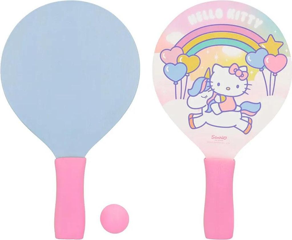 Colorbaby 77333 Hello Kitty Strandtennis-set Rosa Rosa One Size