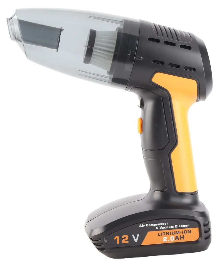Aspirateur de voiture 4-en-1 : Nettoyeur, Gonfleur, LED et Manomètre LCD