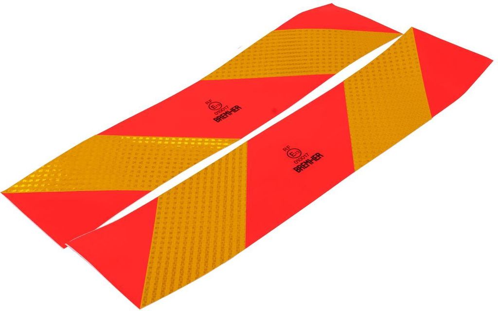 Aufkleber, Reflektierende Aufkleber, Kurze Hermon-Kennzeichnungsschilder Für Schwere Nutzfahrzeuge, 565 X 132 Mm, Links + Rechts