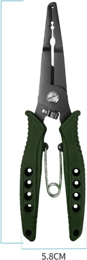 Pinza Multifunzione Pesca INF Acciaio 420 Verde - Becco Aquila