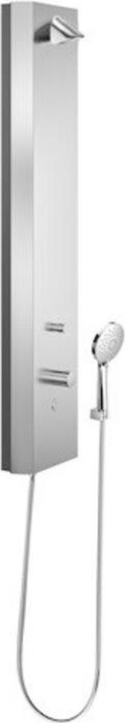 Schell V-Duschpaneel LINUS Inox DP-C-T-D-H El. THM, m Duschk. Comf., ES gebürstet