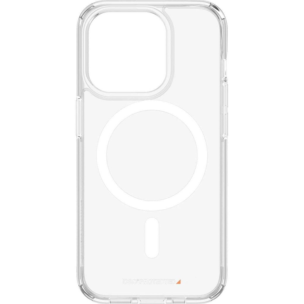 PanzerGlass ® HardCase Transparent m. Weiss MagSafe & D3O® Produktbild 