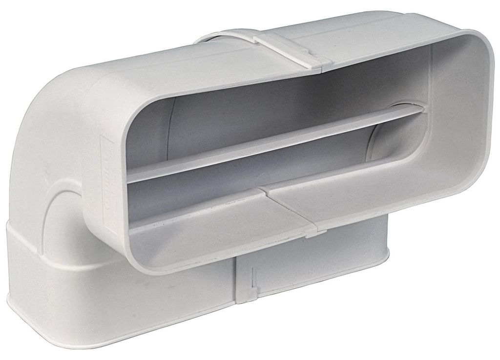 Ploché potrubie 222 x 89 mm, s objímkou na oboch koncoch, Obrázok produktu 
