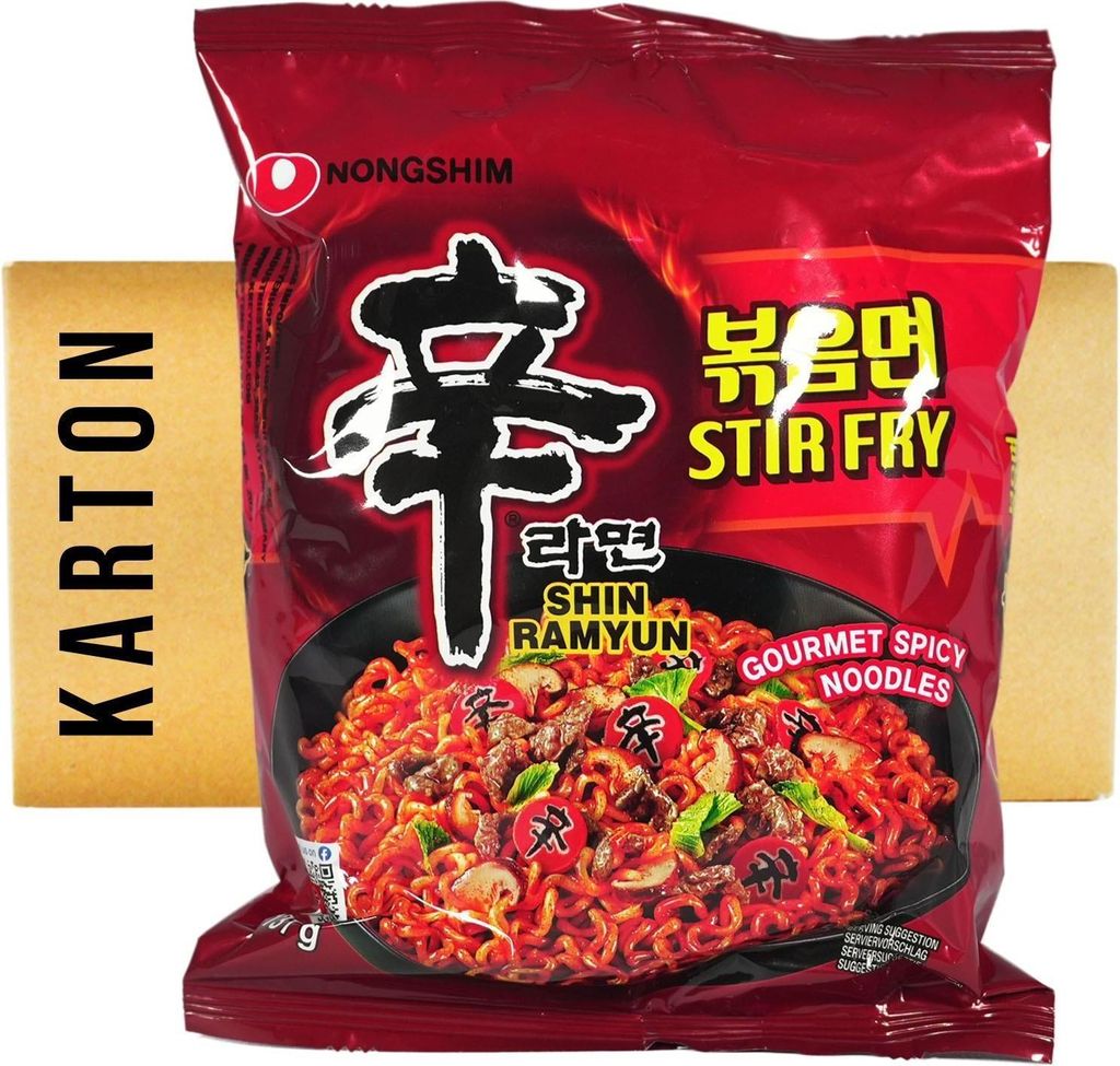 Nong Shim Ramen Shin Ramyun Stir Fry süss scharf 20x131g Produktbild 