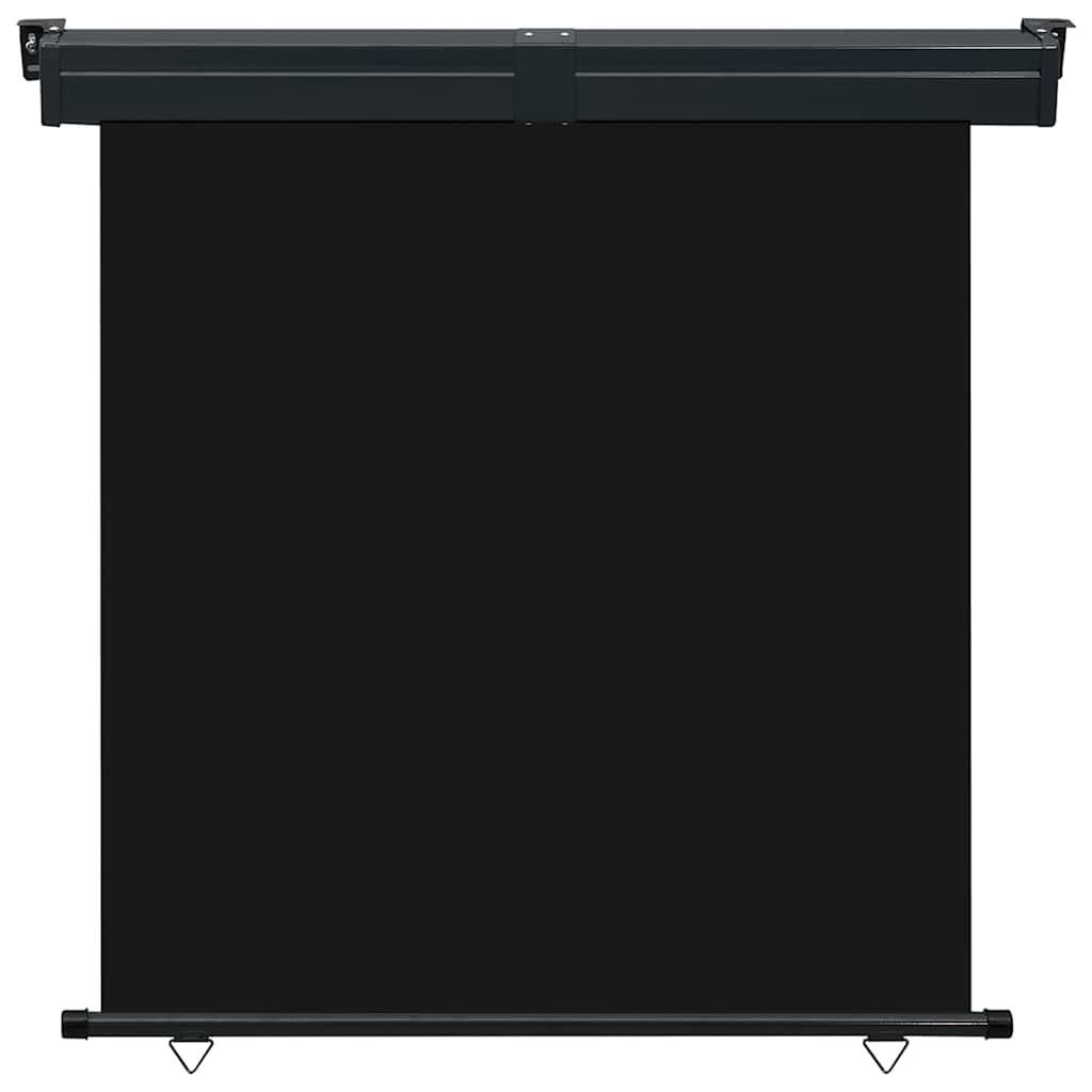 vidaXL Balkon-Seitenmarkise 175x250 cm Schwarz Produktbild 
