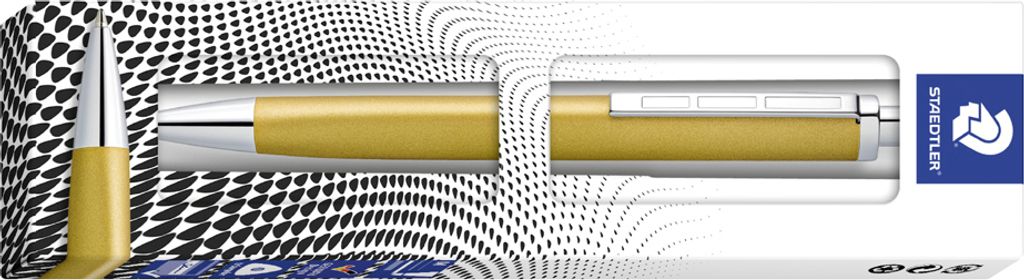 STAEDTLER Druckkugelschreiber triplus M gold