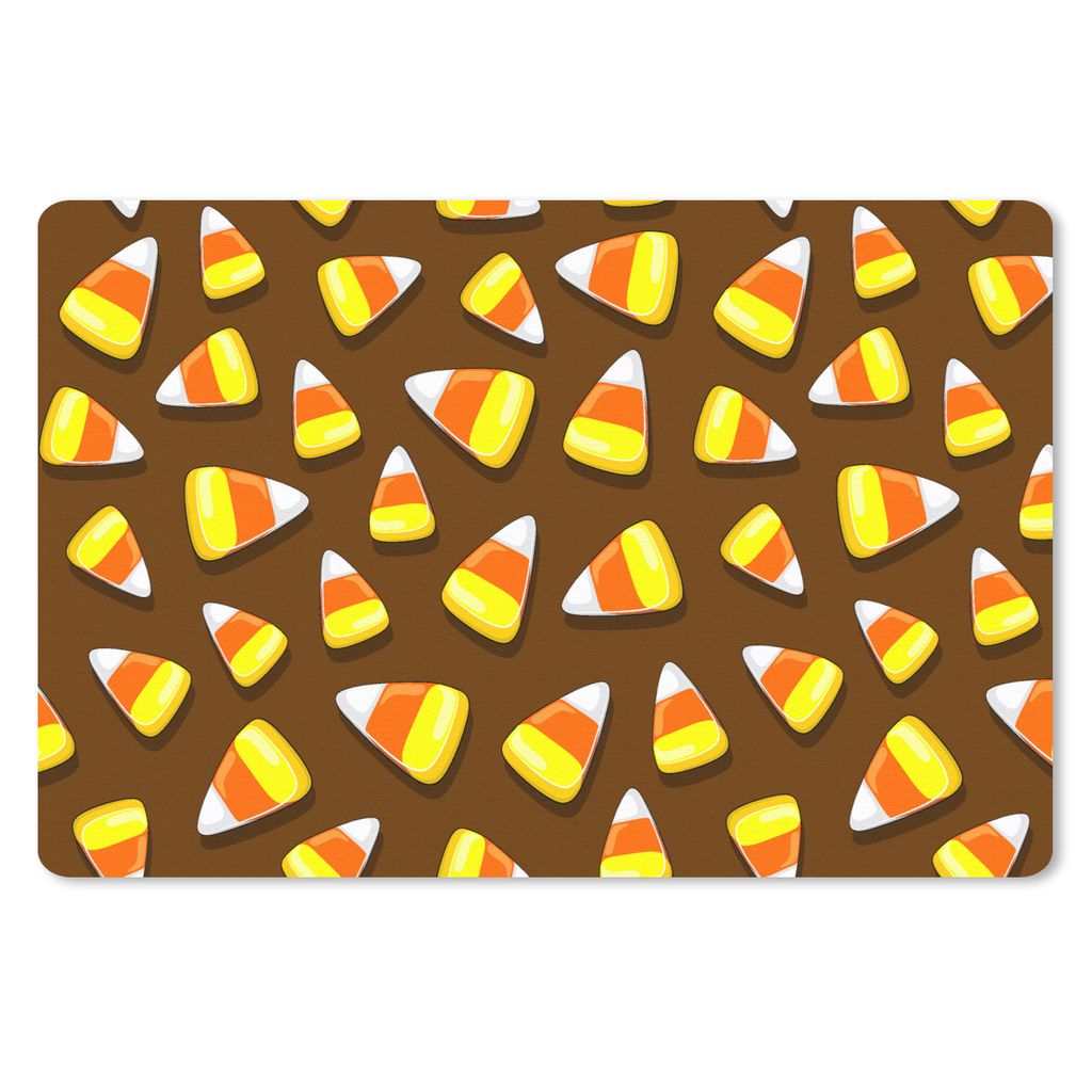 MuchoWow Schreibtischunterlage Lebensmittel - Muster - Süßigkeiten 60x40 cm - XXL Mauspad - Großes Mauspad